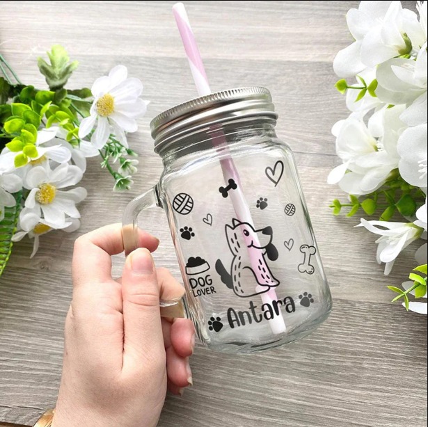 Personalized floral bottle
