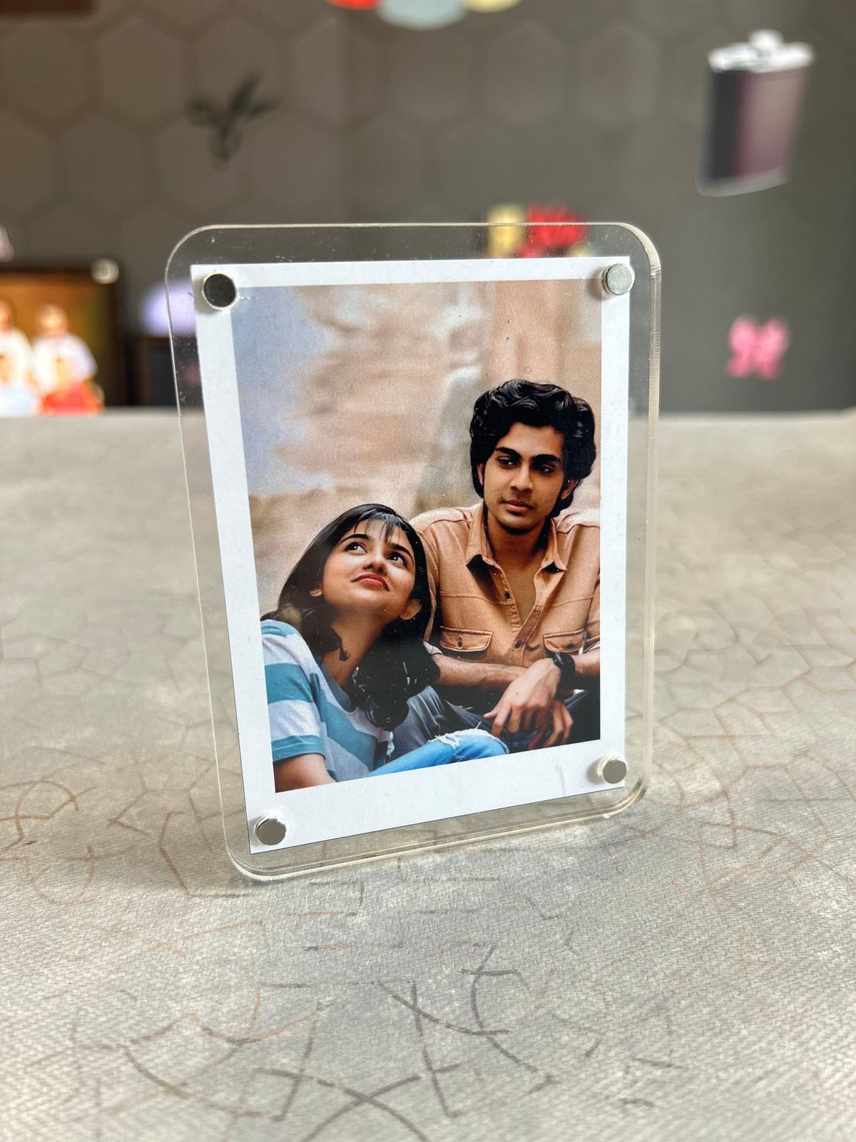 Personalized couple photo frame