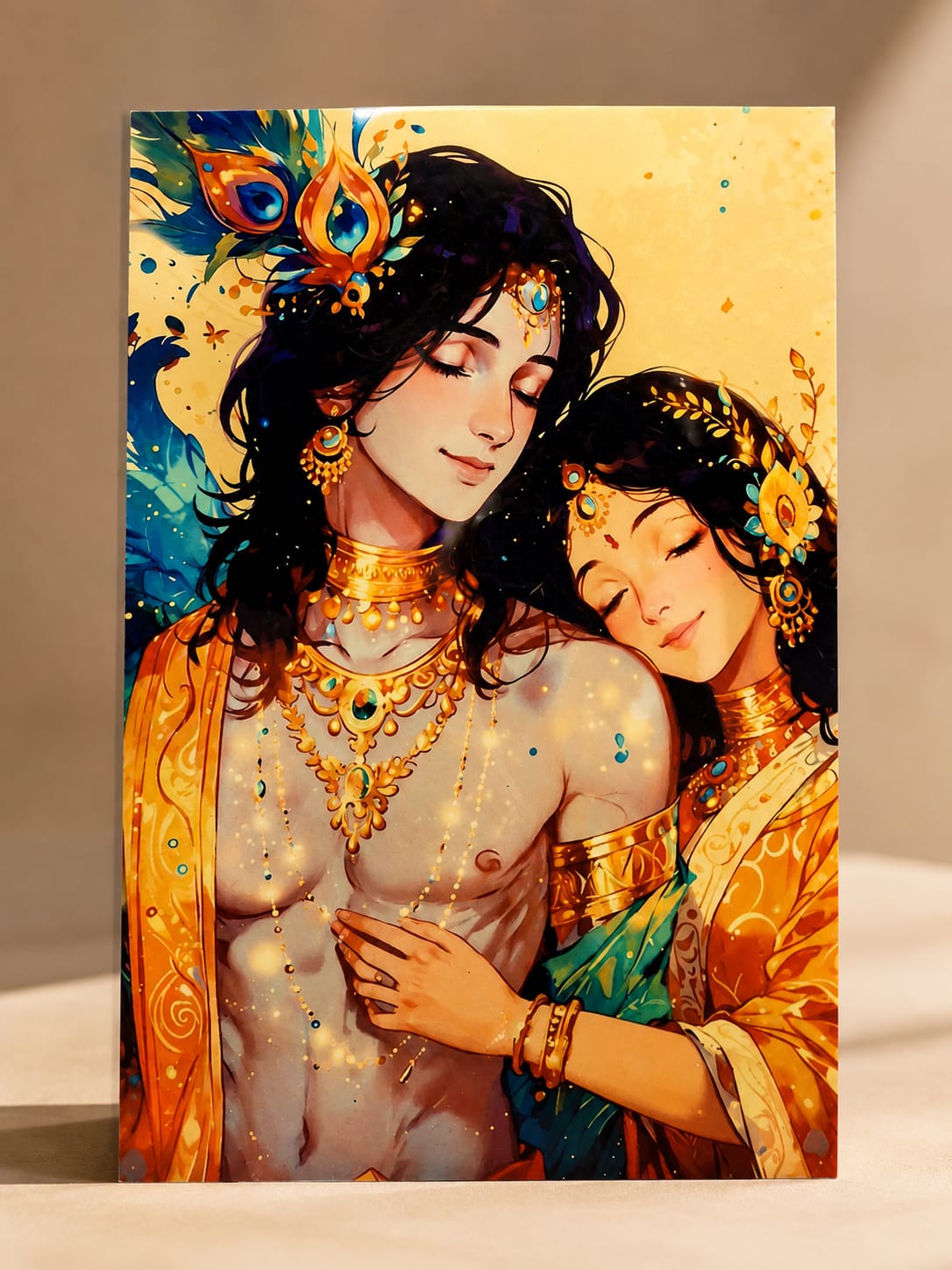 Decorative Krishna artwork